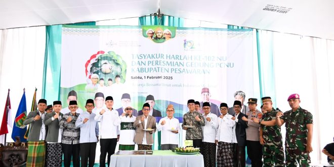 Bupati Dendi Ramadhona Hadiri Tasyakuran Harlah Ke-102 NU Sekaligus Peresmian Gedung PCNU Kabupaten Pesawaran
