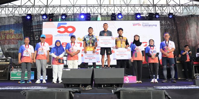 Pj. Gubernur Lepas Ribuan Peserta Lomba Lari Bank Lampung Run 2025