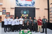 Danrem 043/Gatam Sambut Silaturahmi Kakanwil Ditjen Pemasyarakatan Kementerian Imigrasi dan Pemasyarakatan Provinsi Lampung