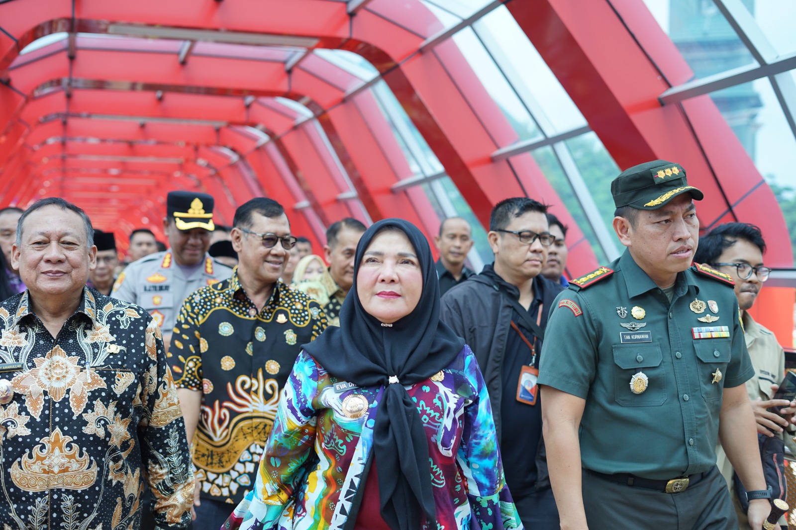 Pemerintah Kota Bandar Lampung Meresmikan Jembatan Penyeberangan Orang (JPO) Siger Milenial