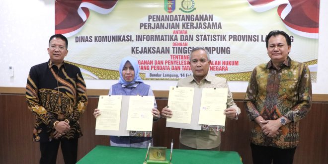 Dinas Kominfotik Provinsi Lampung Jalin Kerja Sama Dengan Kejaksaan Tinggi Lampung, Perkuat Tata Kelola Pemerintahan