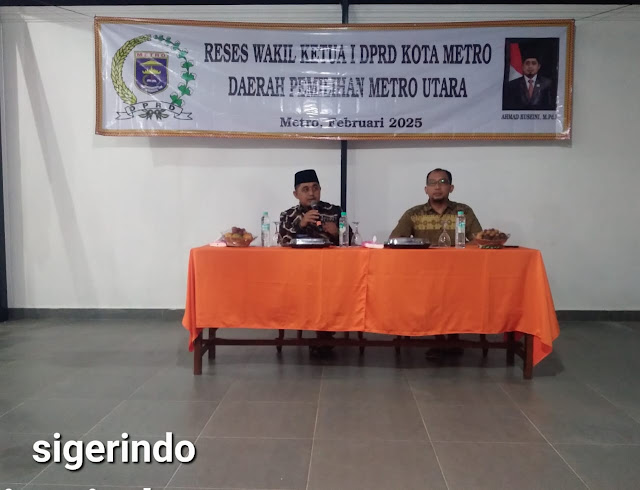 Ahmad Khusaini Gelar Reses Seraf aspirasi Warga Metro Utara