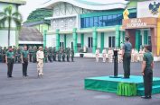Prajurit dan PNS Korem 043/Gatam Ikuti Upacara Bulanan untuk Tingkatkan Disiplin dan Akuntabilitas