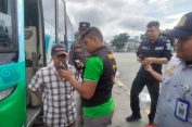 Ops Keselamatan Krakatau Cek Kesehatan Dan Pemeriksaan Alkohol Driver Bus, Travel Dan Pengguna Jalan