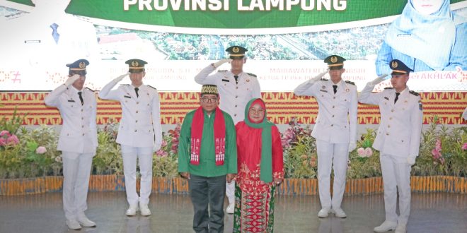 Pemprov Lampung Gelar Acara Pelepasan Pj. Gubernur Lampung Samsudin dan Pj. Ketua TP PKK Ibu Maidawati Retnoningsih