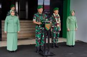 Danrem 043/Gatam Hadiri Acara Tradisi Penerimaan Dan Pelepasan Pangdam II/Sriwijaya.