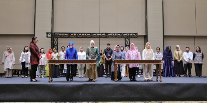 Ibu Wulan Sari Mirzani Djausal Ikuti Gladi Pelantikan Ketua TP PKK/TP Posyandu Provinsi Lampung 2025-2030