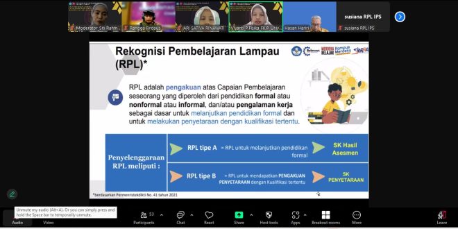 FKIP UNILA Gelar Pengenalan Sistem Akademik Pascasarjana Jalur RPL Angkatan I Semester Genap Tahun Akademik 2024-2025