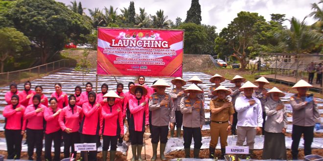 Kapolda Lampung Luncurkan Program Pekarangan Pangan Lestari di SPN Polda Lampung