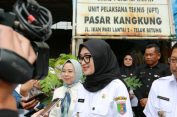 Jelang Bulan Ramadhan, Wagub Jihan Pantau Harga dan Ketersediaan Bahan Kebutuhan Pokok di Pasar Kangkung