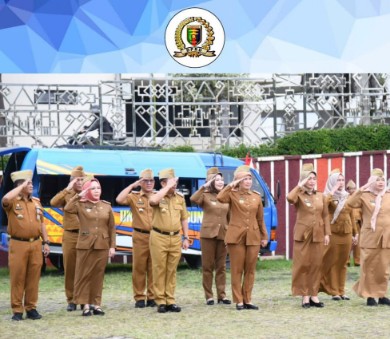 Tina Malinda Sekwan DPRD Lampung Ikuti Kegiatan Apel Rutin