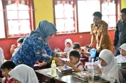 Launching Makan Bergizi Gratis di Lampung Selatan Sasar 2.482 Siswa di Kecamatan Kalianda