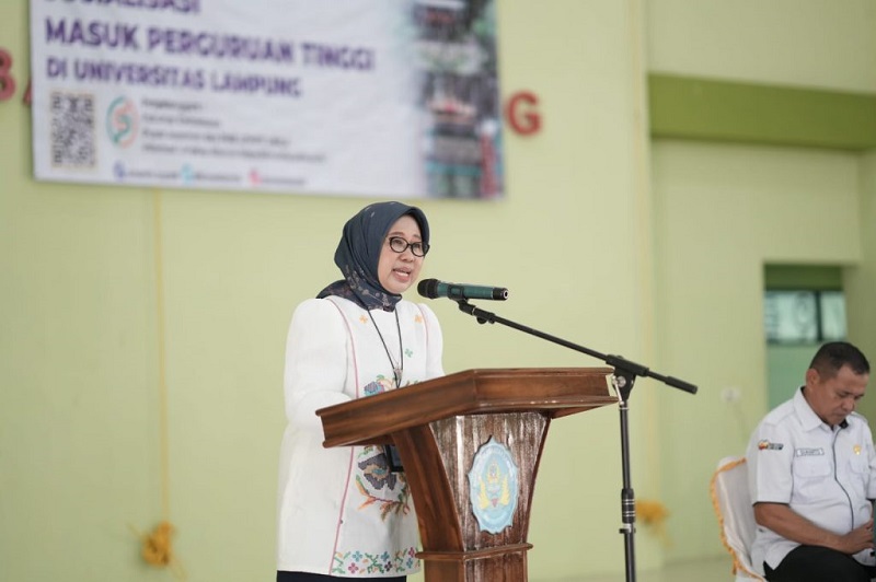 Rektor Unila Sosialisasikan Jalur Masuk Perguruan Tinggi Ke Siswa SMA