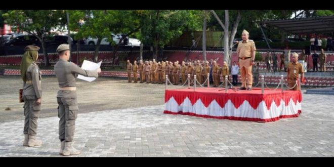 Pimpin Apel Perdana, Wabup M. Syaiful Ajak ASN Kerja Dengan Hati