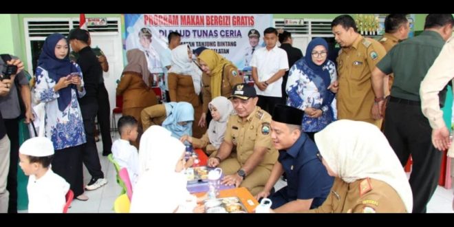 Wakil Bupati Lampung Selatan Launching MBG di Kecamatan Tanjung Bintang