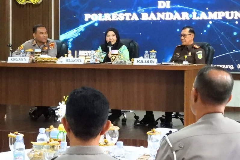 Walikota Perkuat Sinergi dengan Polresta Bandar Lampung