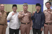 Sambut Audiensi, Walikota Bambang Dukung Acara Buka Bersama KBSB Metro