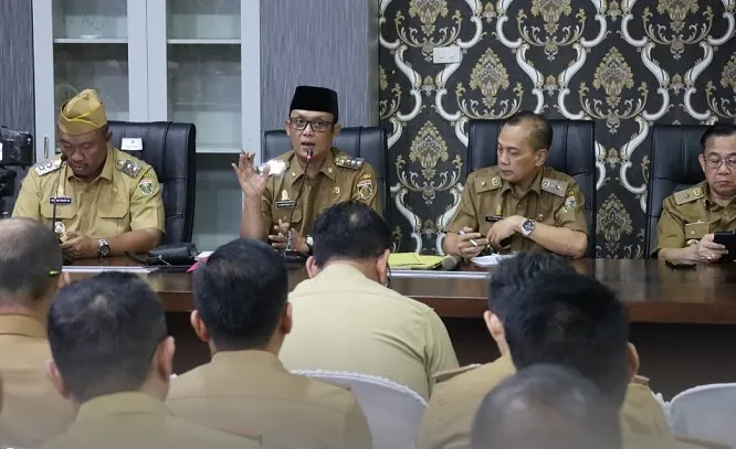 Bupati Lampung Tengah Didampingi Wakil Bupati Pimpin Rapat Koordinasi Perdana