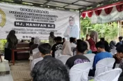Hanifah Sosialisasi Pembinaan Ideologi Pancasila dan Wawasan Kebangsaan di Padang Cermin