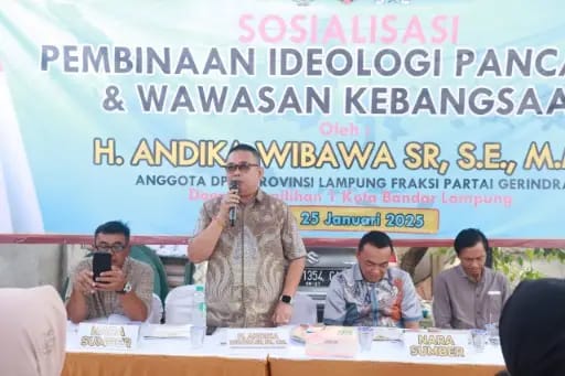 Anggota DPRD Provinsi Lampung Andika Wibawa Sosialisasi PIP -WK