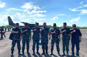 Danrem 043/Gatam Sambut Kunker Kasad Di Bandara Gatot Subroto Way Tuba Lampung.