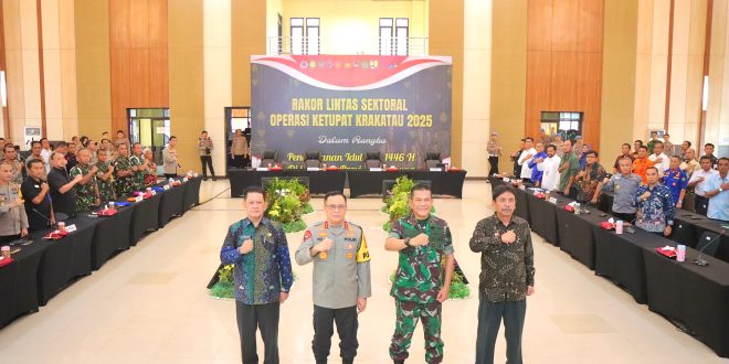 Hadiri Rakoord Lintas Sektoral Operasi Krakatau 2025, Danrem 043/Gatam Ajak Semua Pihak Berkolaborasi Dan Bersinergi