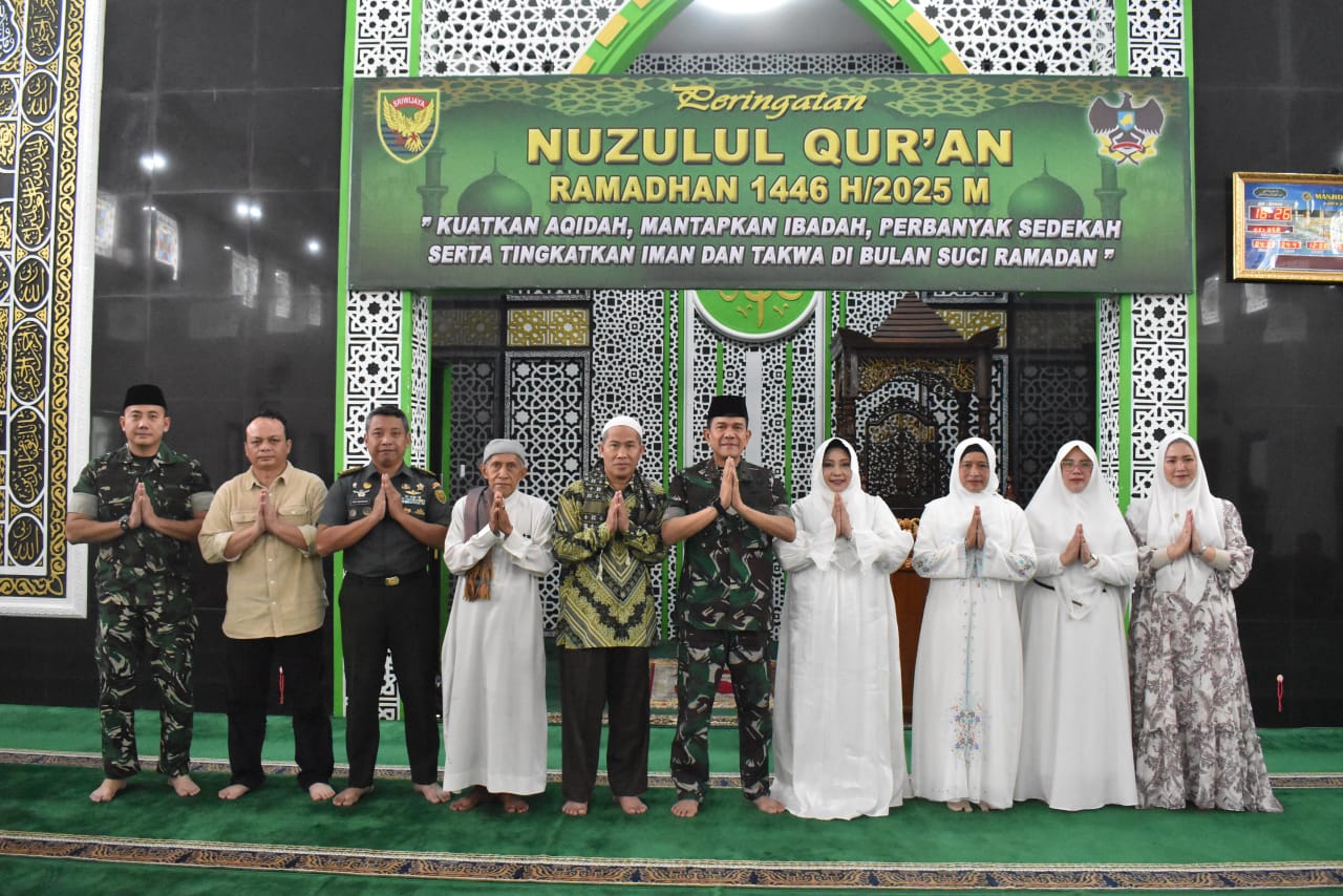 Korem 043/Gatam Peringati Nuzulul Qur’an Tahun 1446 H / 2025 M