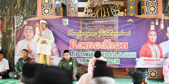Silaturahmi Ramadan Kecamatan Negeri Katon dan Tegineneng, Bupati Pesawaran Ajak Masyarakat Jaga Kondusifitas dan Persatuan