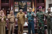 Gubernur Mirza Terima Kunjungan Pasis Sesko TNI Kolonel Mar. Kanang Budi Raharjo