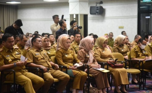 Sekwan Tina Malinda Mengahadiri Rakor Bersama OPD Pemprov Lampung
