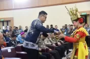 Ketua DPRD Ahmad Giri Akbar Hadiri Serah Terima Jabatan Kepala BPK Lampung