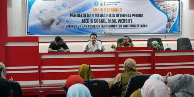 Pemkab Lampung Selatan Gelar Brainstorming Pengelolaan Media di Lingkup Perangkat Daerah