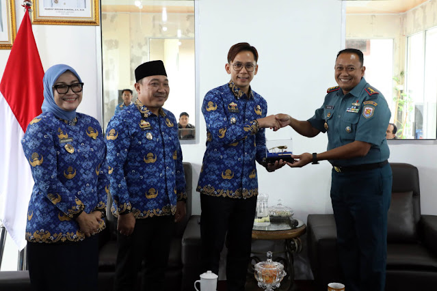 Bupati Lampung Selatan Egi Terima Audiensi Danlanal Lampung dalam Rangka Silaturahmi Siap Berkolaborasi