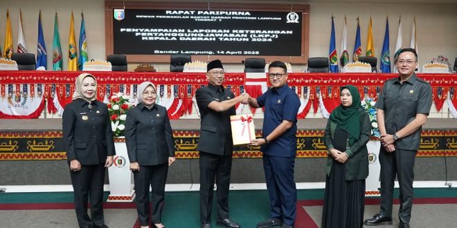 LKPJ 2024, Gubernur Rahmat Mirzani Tegaskan Komitmen Akuntabilitas dan Pembangunan Berkelanjutan di Provinsi Lampung