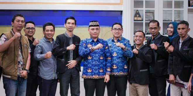 Walikota Metro Terima Audiensi SMSI