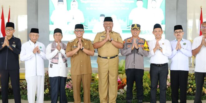 Pererat Silaturahmi, Kapolres Hadiri Halal Bihalal Pemkab Lampung Tengah