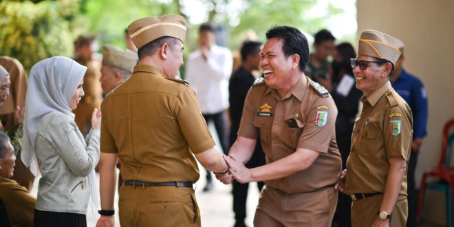 Pemkab Pesawaran Gelar Apel Mingguan Sekaligus Halal Bihalal 1446 H