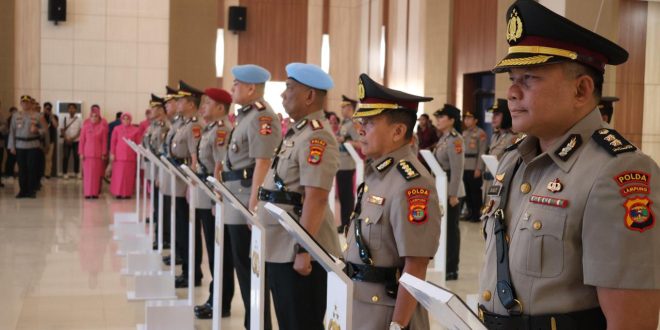 Mutasi Jabatan, Polda Lampung Gelar Sertijab Sejumlah Pejabat Utama dan Kapolres
