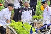 Gubernur Mirza Hadiri Taman Raya Padi Serentak di Kota Metro