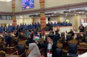 Takbir Bergemuruh di Sidang Paripurna Walikota dan warga Kota Bandar Lampung Dukung dan Bela Palestina