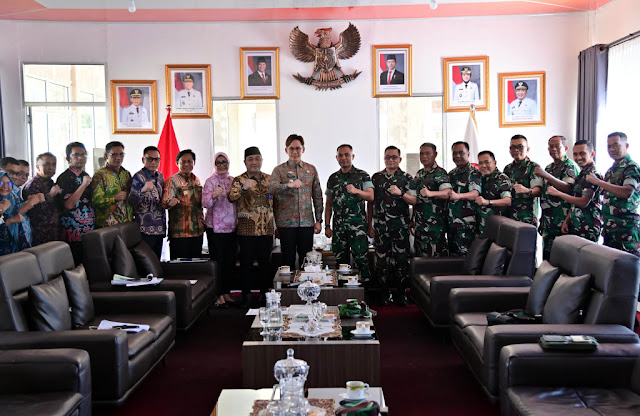 Audiensi dengan Bupati Lamsel Egi Dandim 0421/LS Siap Berkolahborasi Wujudkan Lampung Selatan Maju