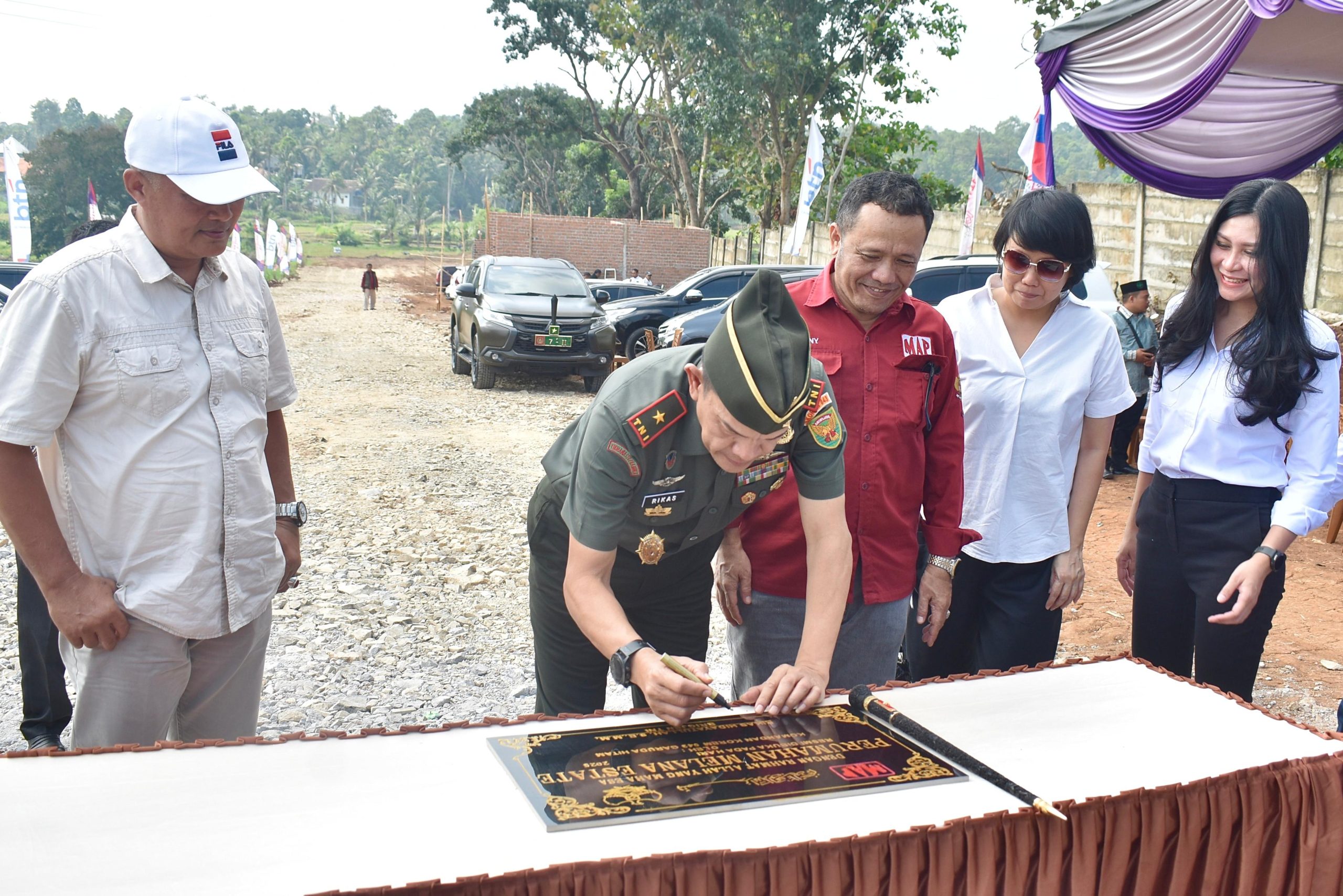 Danrem 043/Gatam Resmikan Perum Melana Estate di Gedong Tataan