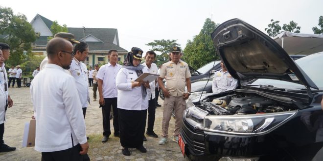 Apel Kendaraan Dinas di Pringsewu : Wakil Bupati Pimpin Langsung Pengamanan dan Pengecekan