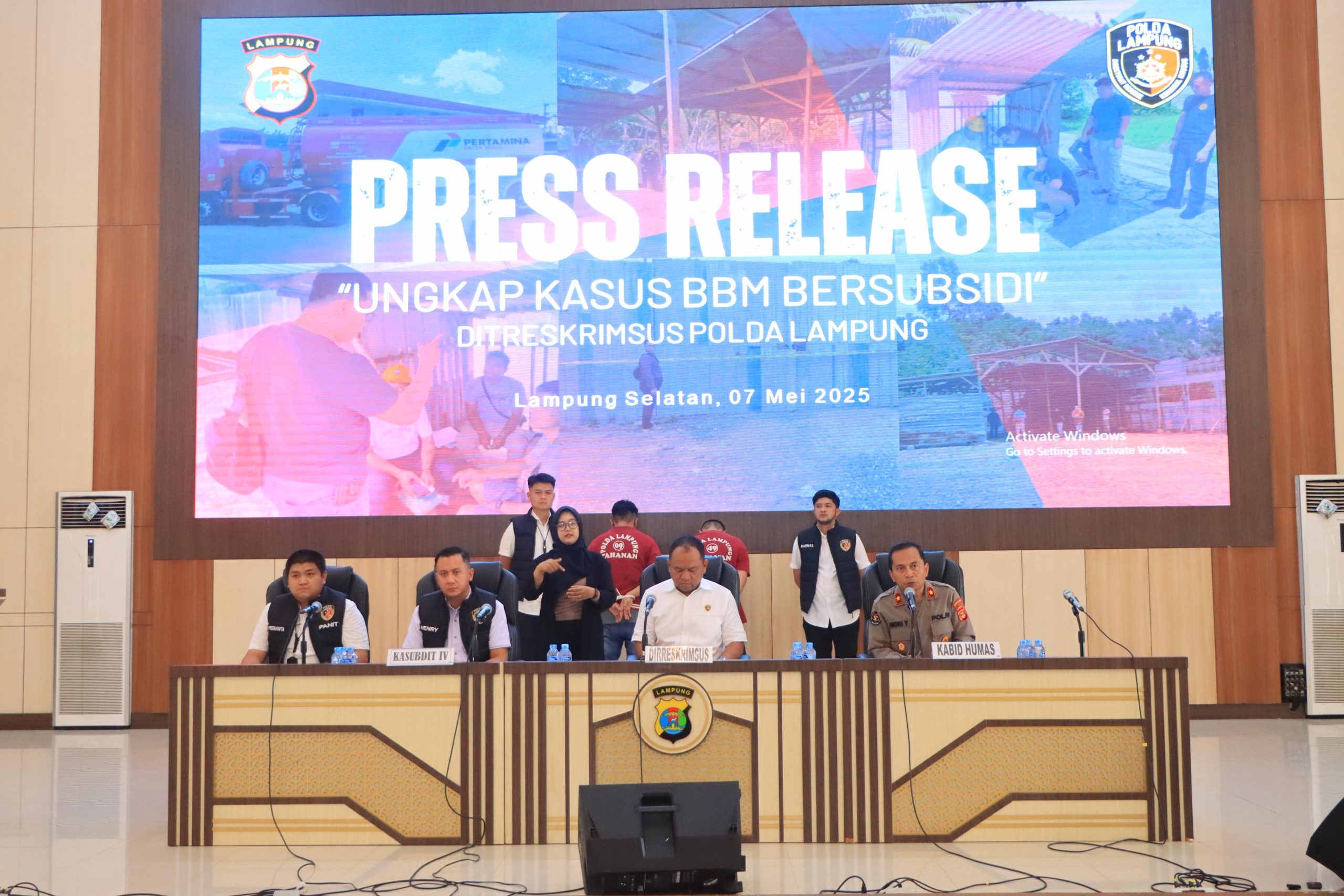 Polda Lampung Ungkap Kasus Pencampuran Bahan Bakar Minyak Pertalite, 2 Tersangka Diamankan