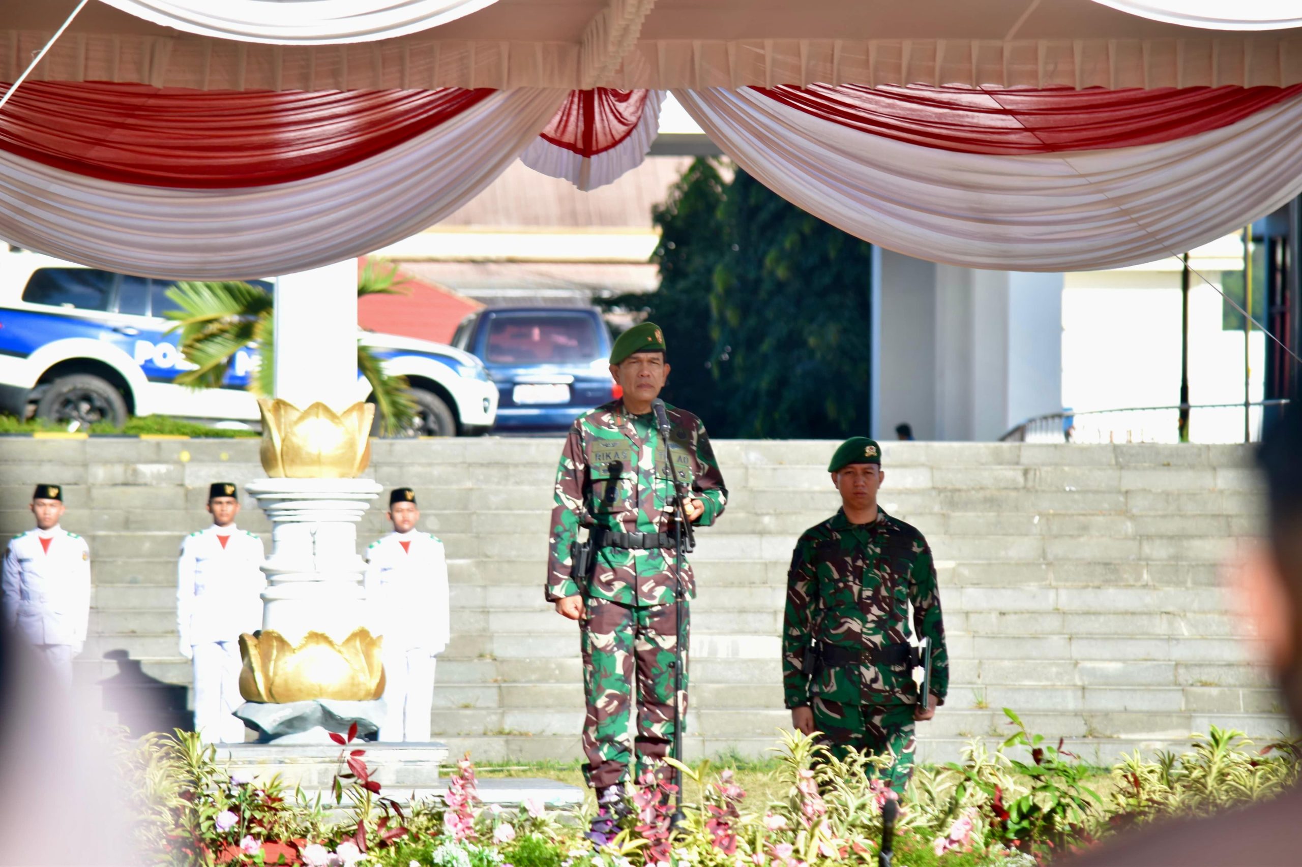 Danrem 043/Gatam Pimpin Upacara Peringatan HKN Ke-117 di Provinsi Lampung
