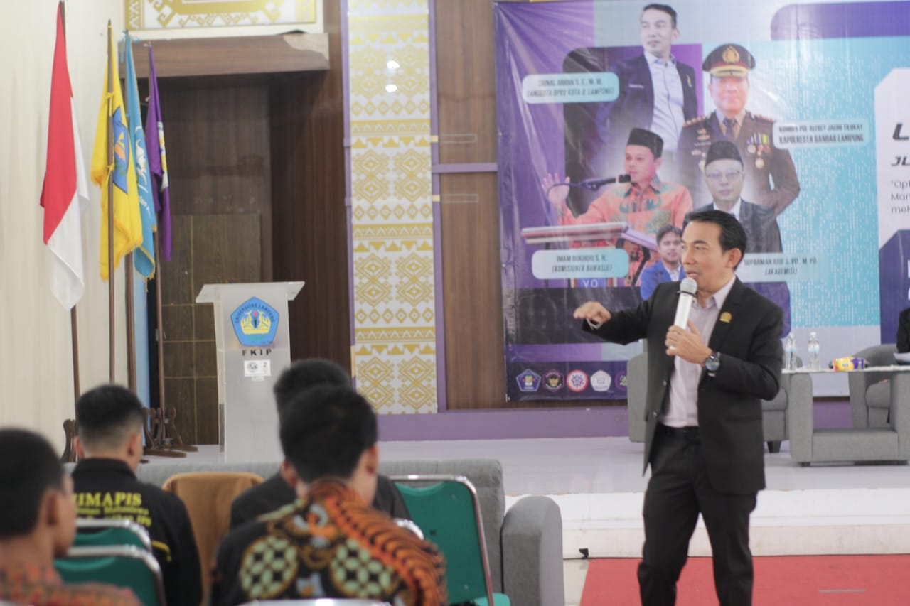 Di Depan Mahasiswa Unila Legislator NasDem Beberkan Tugas Pokok Anggota DPRD