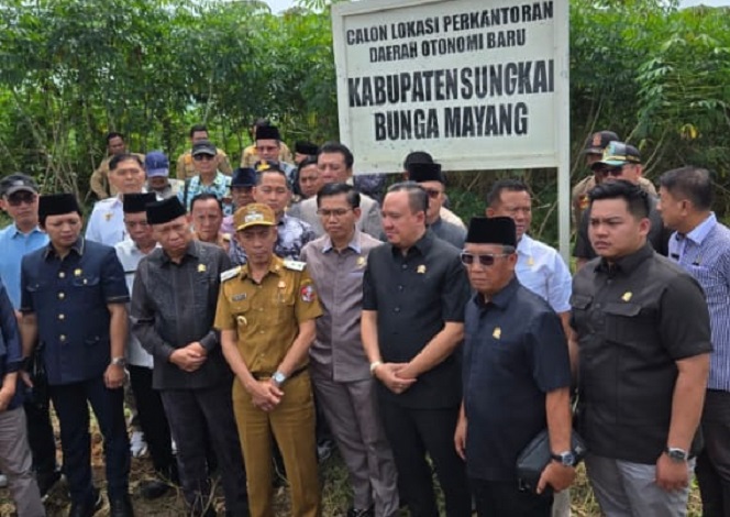 Komisi I DPRD Lampung Kunjungi Lokasi DOB Sungai Bunga Mayang