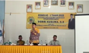 Anggota DPRD Lamsel ,Derri Gelar Reses dan Berikan Pelatihan Wirausaha kepada Warga Desa