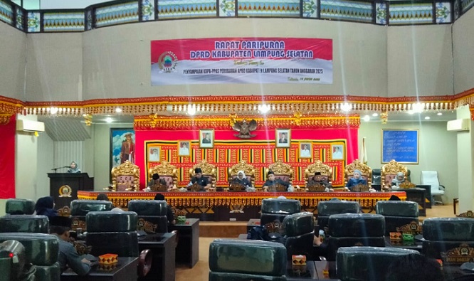 DPRD Lampung Selatan Gelar Paripurna Penyampaian KUA-PPAS APBD Perubahan