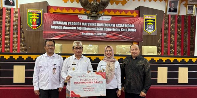 Sinergi OJK dan Pemkot Metro Dorong ASN Melek Investasi dan Inklusif dalamPasar Modal Lewat Pembukaan Rekening Saham